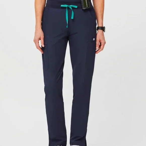 FIGS YOLA FREEX LINED SKINNY SCRUB PANTS 2.0 NAVY - XS - Picture 1 of 5